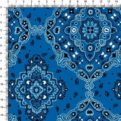 Tecido Tricoline Bandana - Azul Indigo 2272-57