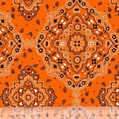 Tecido Tricoline Bandana - Laranja  2272-1