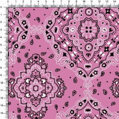 Tecido Tricoline Bandana - Rosa Forte 2272-56