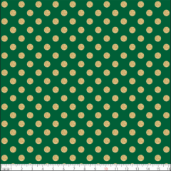Tecido Tricoline Bolinhas de Natal Dourado Verde 1356v059