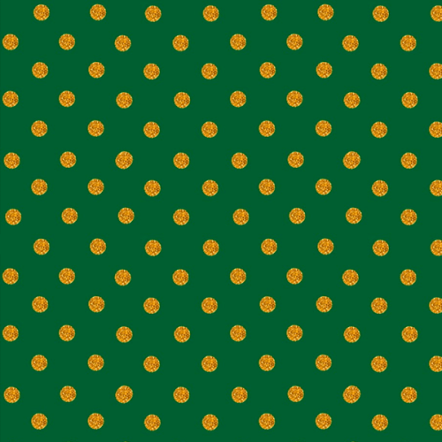 Tecido Tricoline Bolinhas de Natal Dourado Verde 1356v059