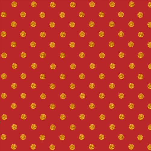 Tecido Tricoline Bolinhas de Natal Dourado Vermelho 1356v058