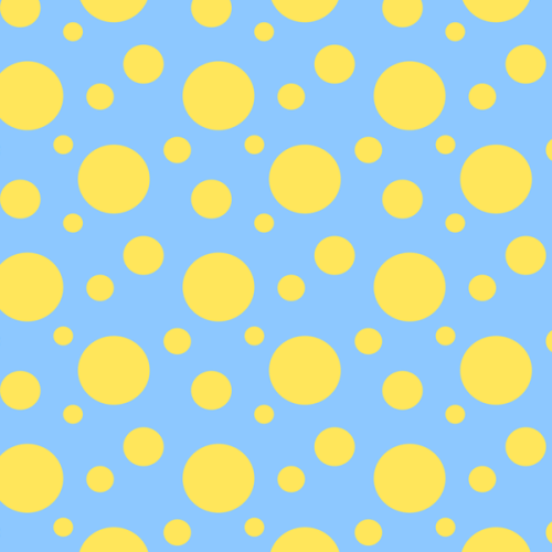Tecido Tricoline Digital Estampado Bolas e Bolinhas Amarelo e Azul 9102E734