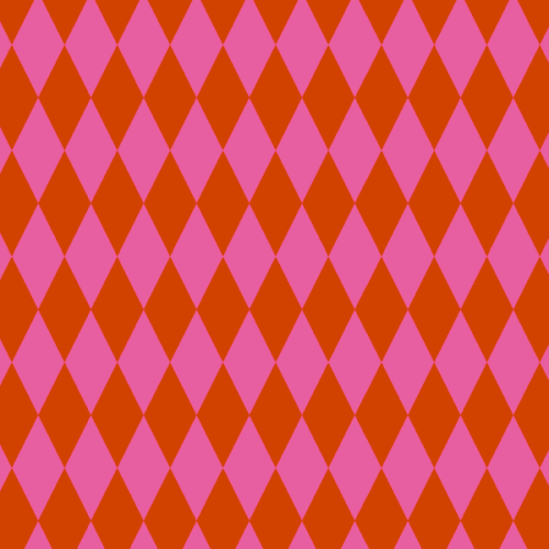 Tecido Tricoline Digital Estampado Geométrico Laranja Escuro e Rosa 9102E718