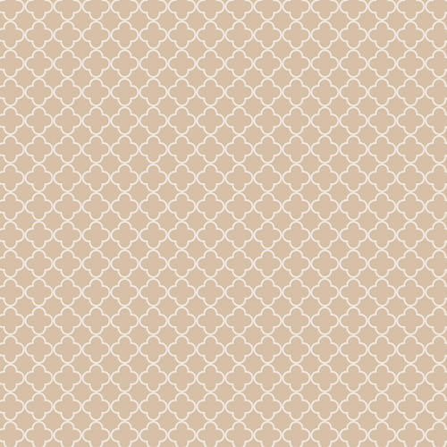 Tecido Tricoline Eatampado Geométrico Marroquino Fundo Bege 1419v297