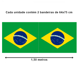 Tecido Tricoline Estampado Bandeira do Brasil 3469-1
