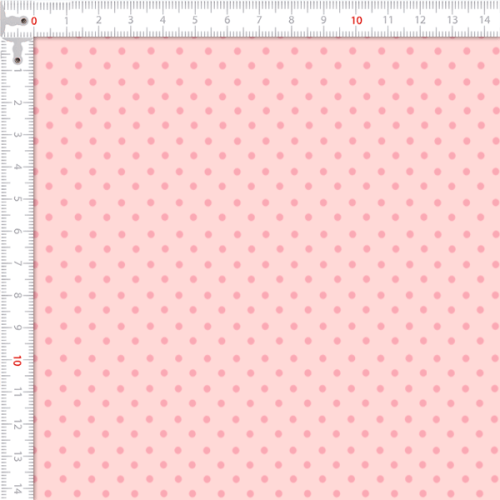 Tecido Tricoline Estampado Bolinha Poá Rosa 03191-1095