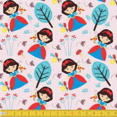 Tecido Tricoline Estampado Branca de Neve Kids 7067v01