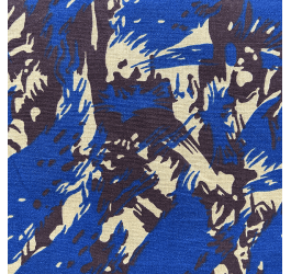 Tecido Tricoline Estampado Camuflado Militar Azul 3232-16