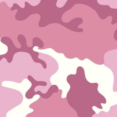 Tecido Tricoline Estampado Camuflagem Rosa e Branco 3232-15