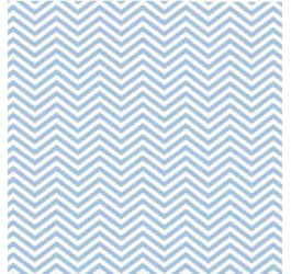 Tecido Tricoline Estampado Chevron Azul Claro Pequeno 1209vr06