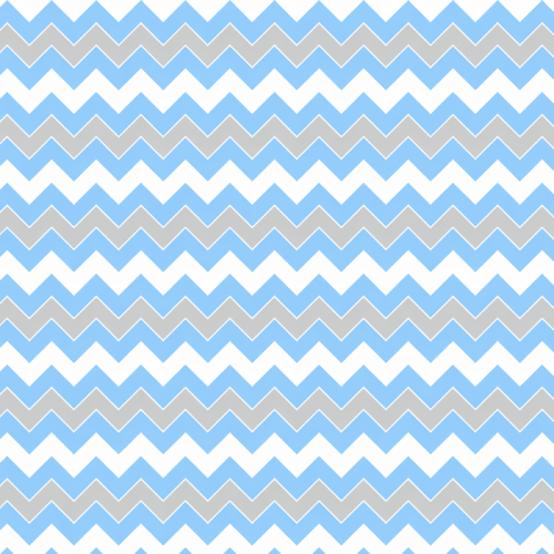 Tecido Tricoline Estampado Chevron Cinza Azul Claro Branco 3298v13