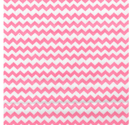 Tecido Tricoline Estampado Chevron Double Rosa 182046v03