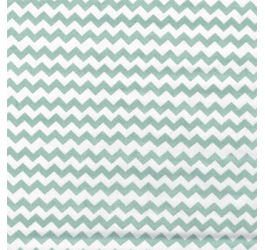 Tecido Tricoline Estampado Chevron Double Verde Água 182047v04