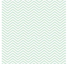 Tecido Tricoline Estampado  Chevron Verde Pequeno 1209v009