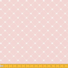 Tecido Tricoline Estampado Decorado Fundo Rose 1192v53