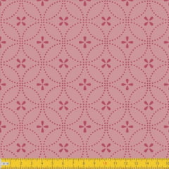 Tecido Tricoline Estampado Entrelinhas Rose Must Have 1234v01