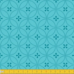 Tecido Tricoline Estampado Entrelinhas Tiffany Must Have 1234v07