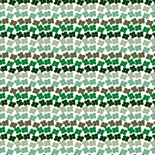 Tecido Tricoline Estampado Faixas de Flores Verde 5165V003