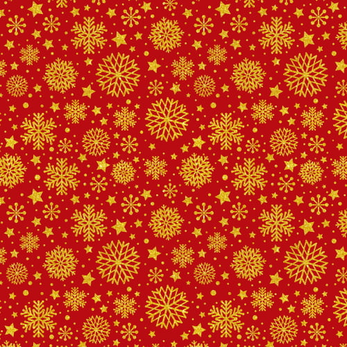 Tecido Tricoline Estampado Flocos de Natal Fundo Vermelho 1275v264 Tecido Tricoline Estampado Flocos de Natal Fundo Vermelho 1275v264