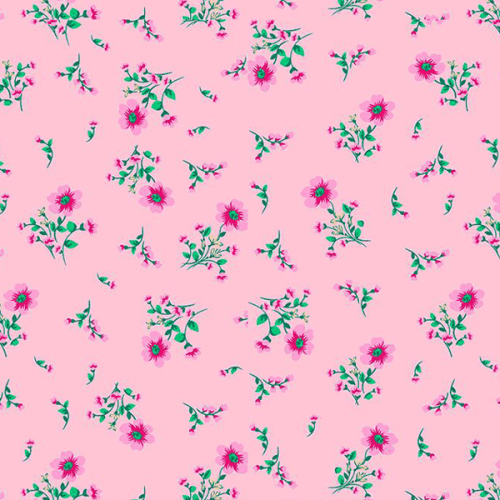 Tecido Tricoline Estampado Flor Miúda Rosa 5162V001 Tecido Tricoline Estampado Flor Miúda Rosa 5162V001