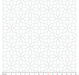Tecido Tricoline  Estampado Floral Geométrico White 1367v203