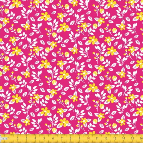 Tecido Tricoline Estampado Floral Miúdo 2008v09