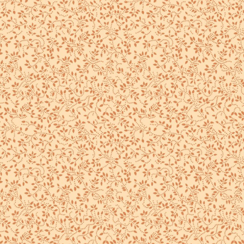 Tecido Tricoline Estampado Floral Ramificado Bege 1047v230