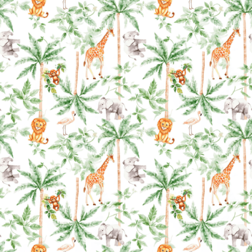 Tecido Tricoline Estampado Florestas dos Animais 9050v332