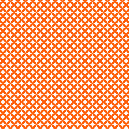 Tecido Tricoline Estampado Geométrico Mosaico Laranja 1425v310