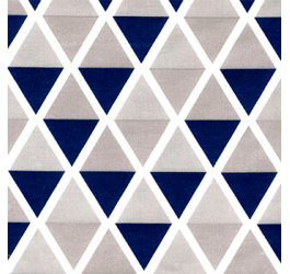 Tecido Tricoline Estampado Geométrico Mosque Azul 181616v01
