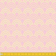 Tecido Tricoline Estampado Horizonte Rosa Must Have 1243v09