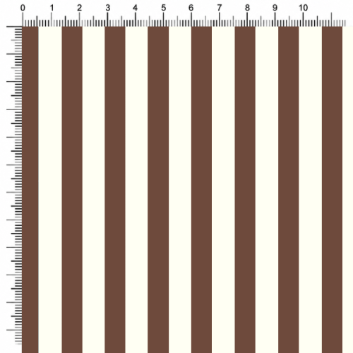 Tecido Tricoline Estampado Listrado Pequeno Marrom Magno 2696-41