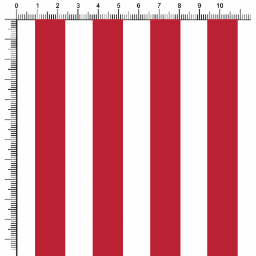 Tecido Tricoline Estampado Listrado Vermelho 1579-50