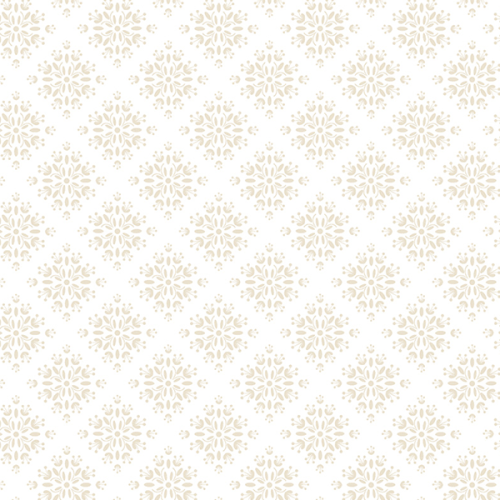 Tecido Tricoline Estampado Mosaico Bege e Branco 1420V203