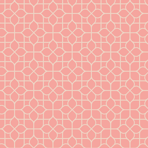 Tecido Tricoline Estampado Mosaico Floral Rose 1423V130