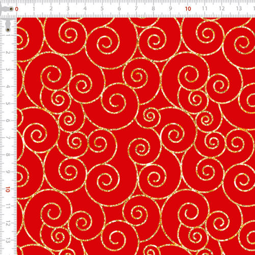 Tecido Tricoline Estampado Natal Geométrico Vermelho 1166v264