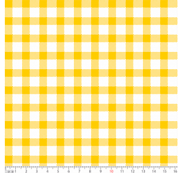 Tecido Tricoline  Estampado Xadrez Amarelo 1361v16