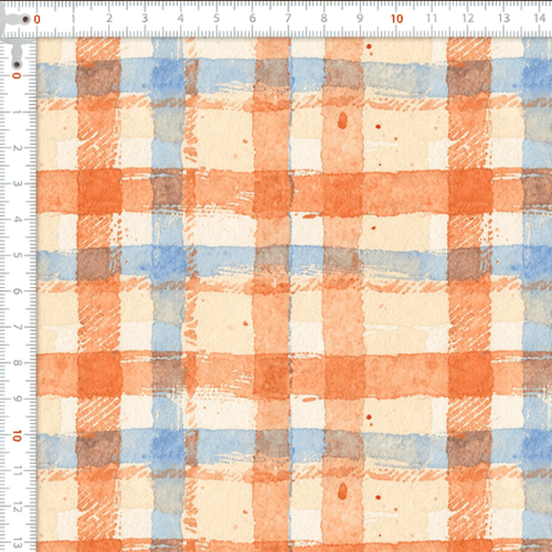 Tecido Tricoline Estampado Xadrez Do Sertão Ao Coração 9050v470
