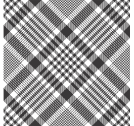 Tecido Tricoline Estampado Xadrez Tartan Cinza Escuro 1389v05