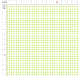 Tecido Tricoline Estampado Mini Xadrez Verde e Branco 1370v014