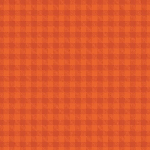 Tecido Tricoline Estampado Xadrez Laranja 06906-0371
