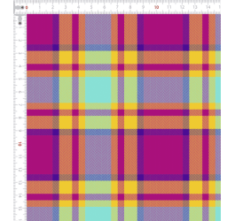 Tecido Tricoline Estampado Xadrez Tartan Junino 9050v082