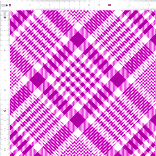 Tecido Tricoline Estampado Xadrez Tartan Rosa Escuro 1389v007