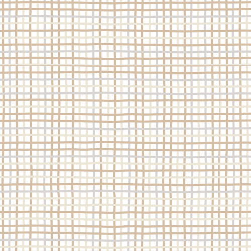 Tecido Tricoline Estampado Xadrez Trançado Miúdo Bege 3108V001