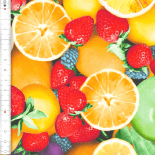 Tecido Tricoline Frutas ES10908040