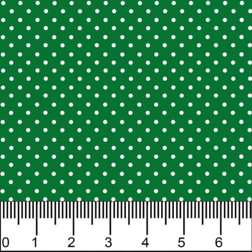 Tricoline Estampado Bolinha Mini Micro Branca Fundo Verde Bandeira 1002V253