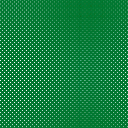 Tricoline Estampado Bolinha Mini Micro Branca Fundo Verde Bandeira 1002V253