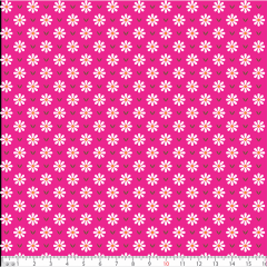 Tricoline Estampado  Margaridas Pequenas Rosa 3076v002