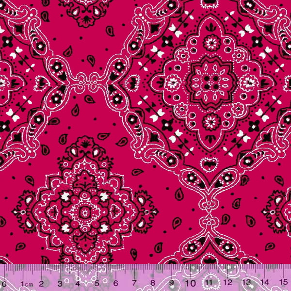 Tecido Tricoline Bandana Pink 2272-8